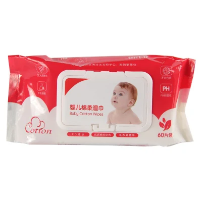 Disinfectant Antibacterial Hand Face Cleaning 80PCS Water Flushable Baby Wipes